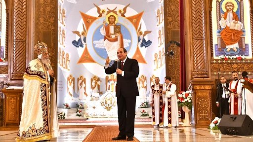 حضور الرئيس السيسي للكاتدرائية للتهنئة بعيد الميلاد