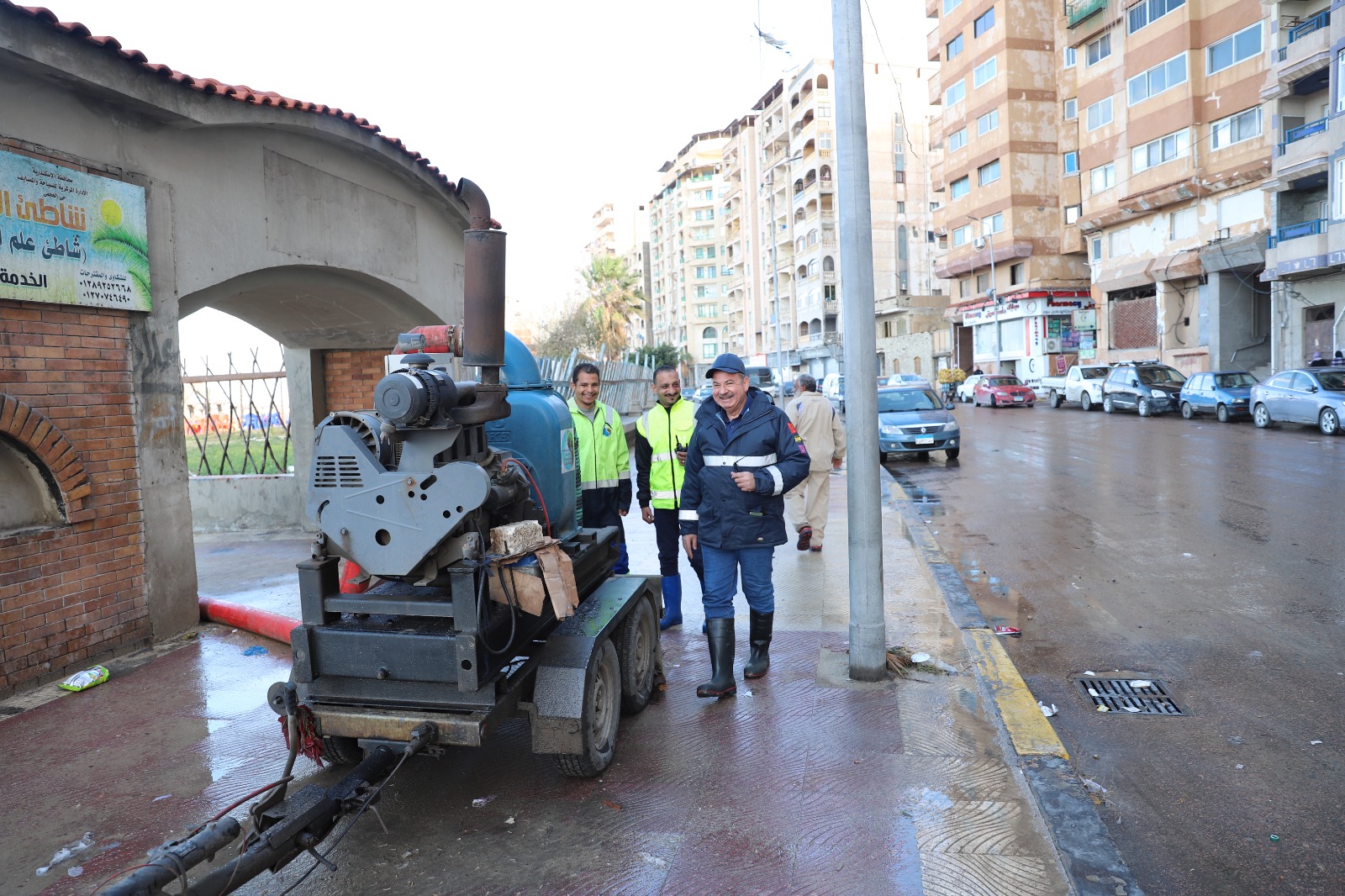 جولة مرورية لرئيس صرف الإسكندرية