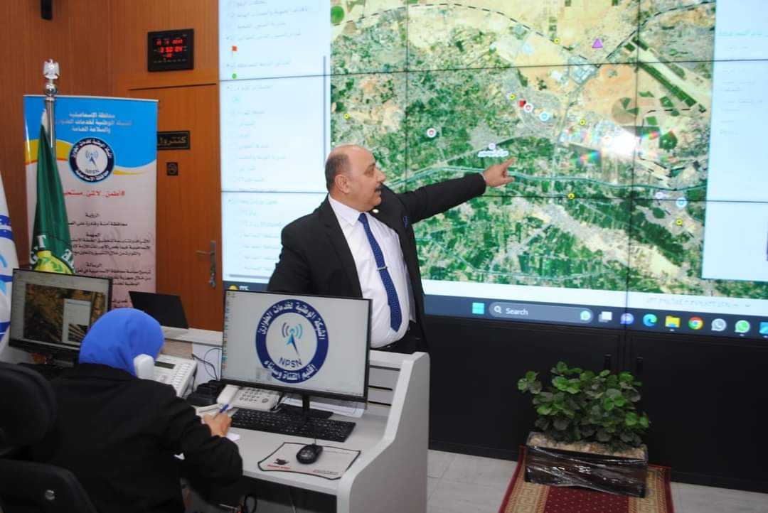 اللواء هنري ابراهيم خلال متابعة الخدمات 