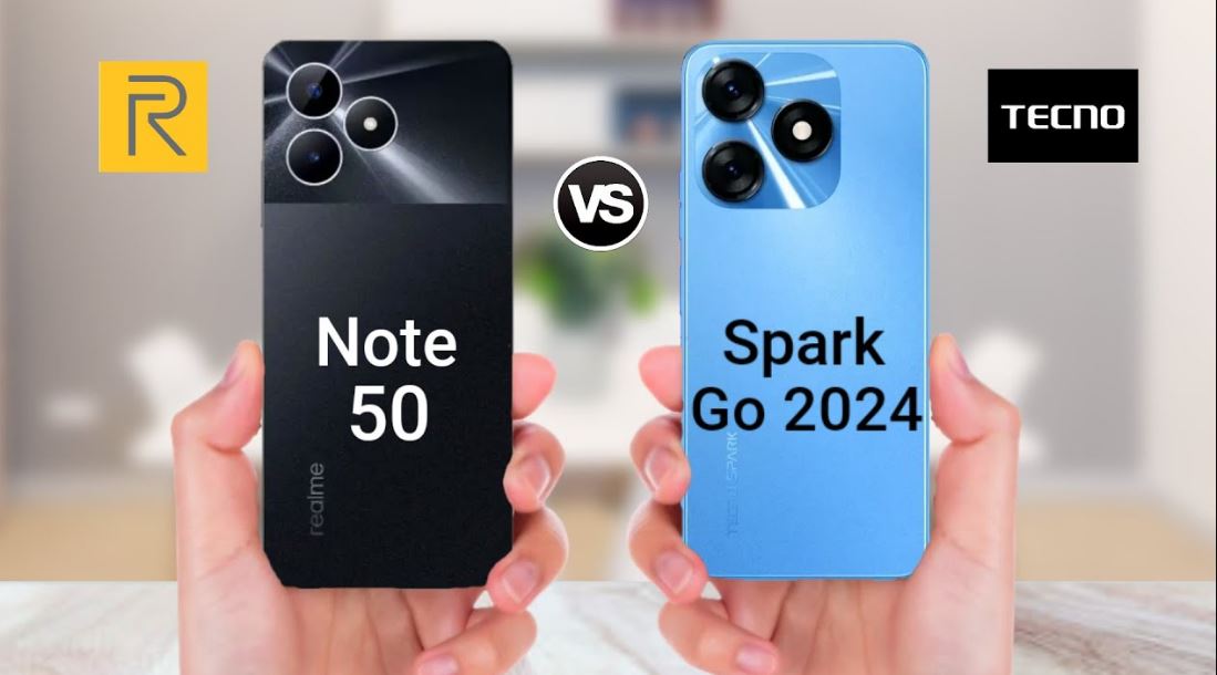 مقارنة بين ريلمي نوت 50 و تكنو Spark Go 2024