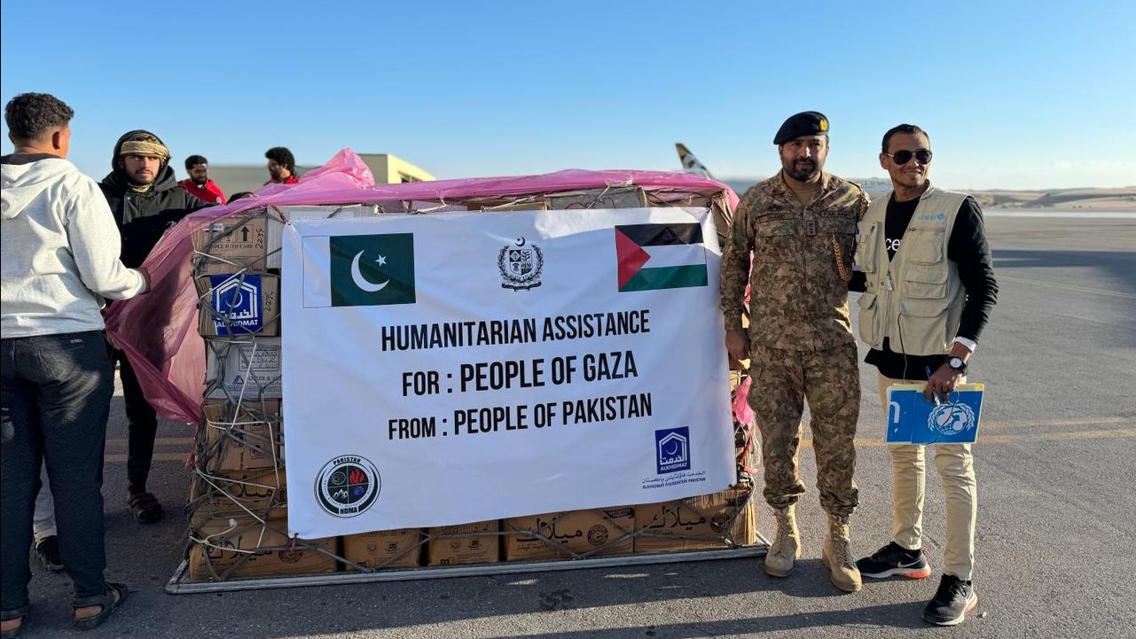 المساعدات الباكستانية لغزة 