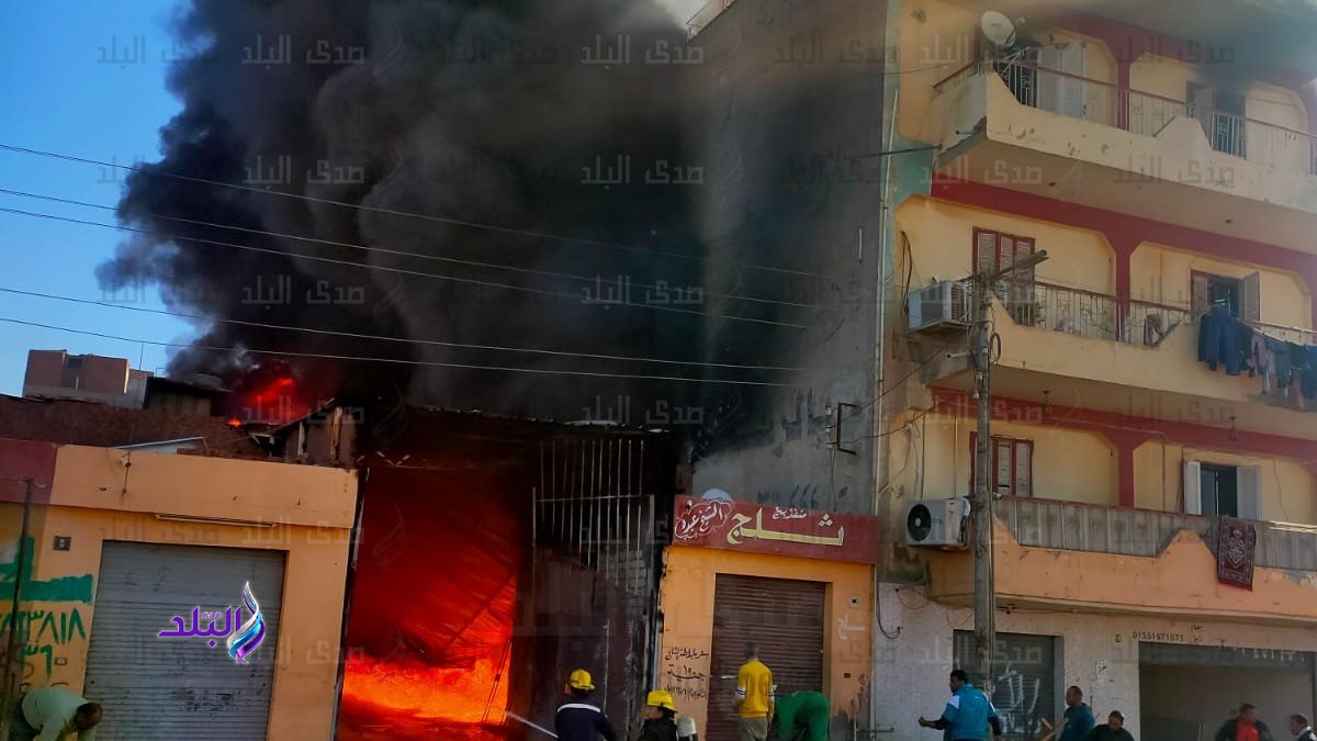 حريق مخزن الزيوت والمواد البترولية 