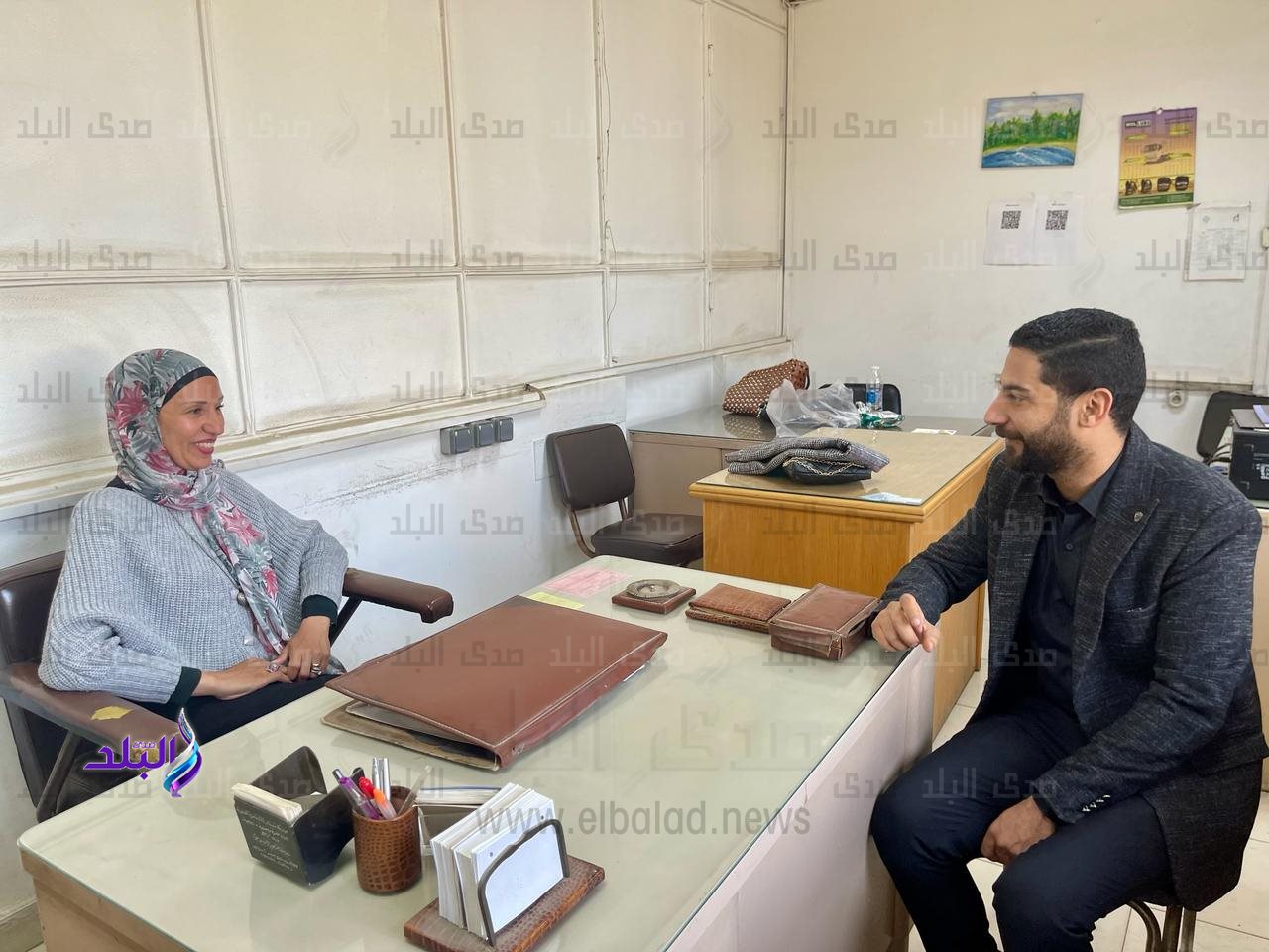 الزميل محمد سيد مع استاذ الاغذية والسموم بمعهد البحوث الطبية 