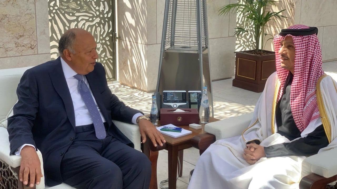 وزيرا خارجية مصر وقطر