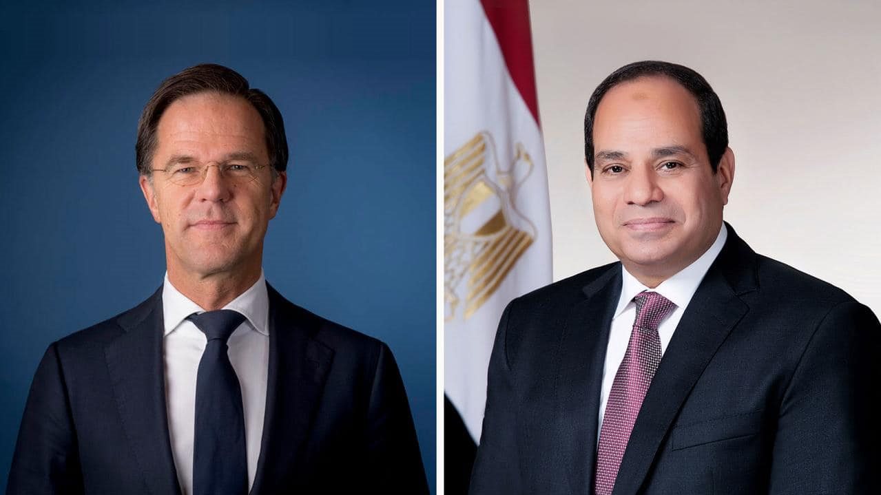 الرئيس السيسي ورئيس وزراء هولندا 