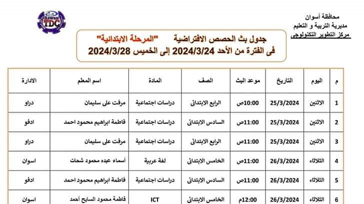 منصة البث المباشر بأسوان