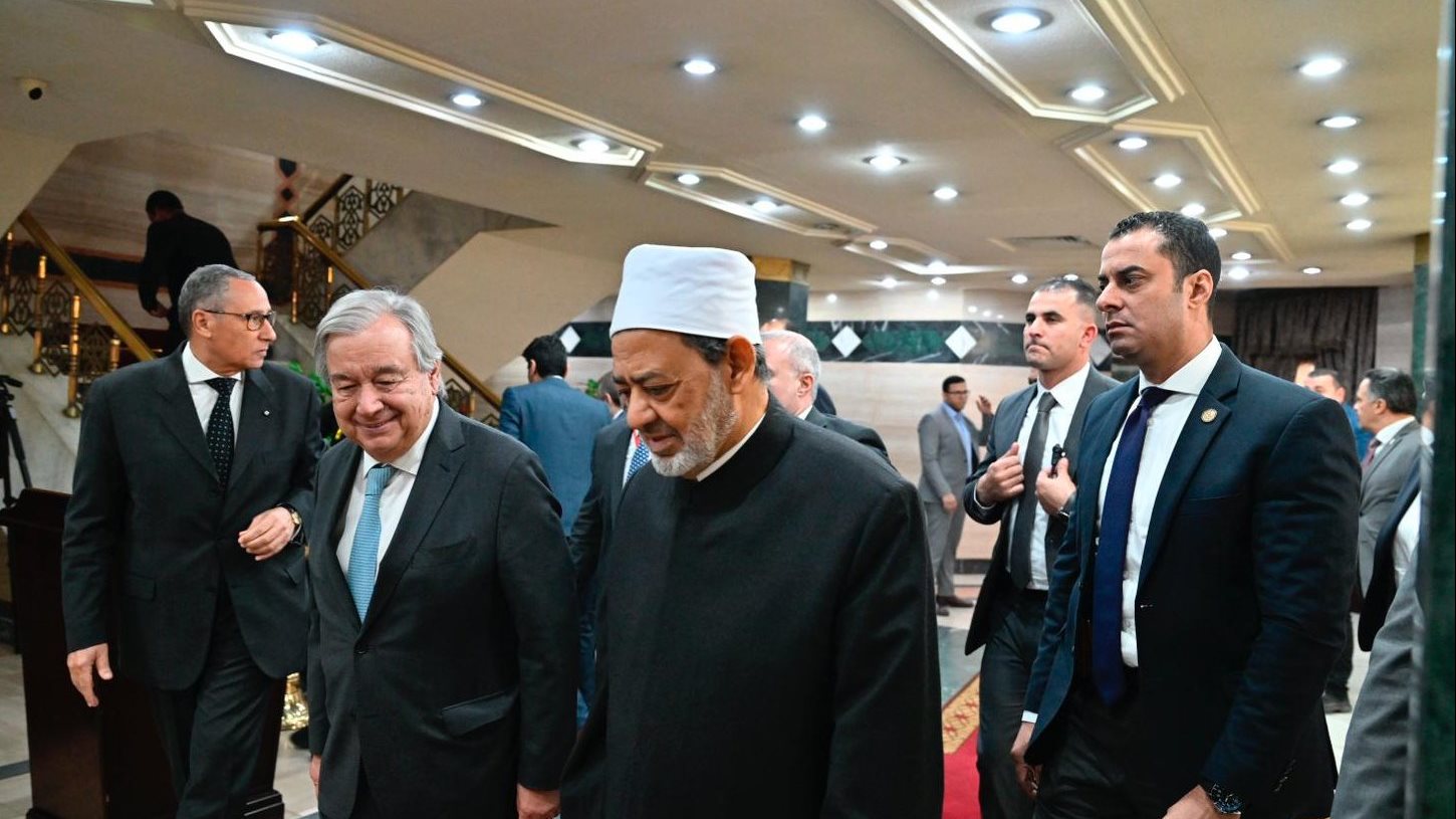 شيخ الأزهر وأمين عام الأمم المتحدة 
