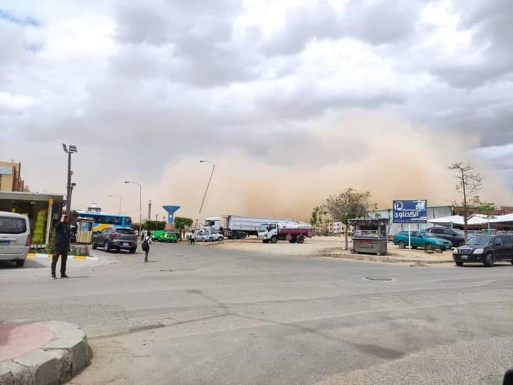 عاصفة رملية في المنوفية 