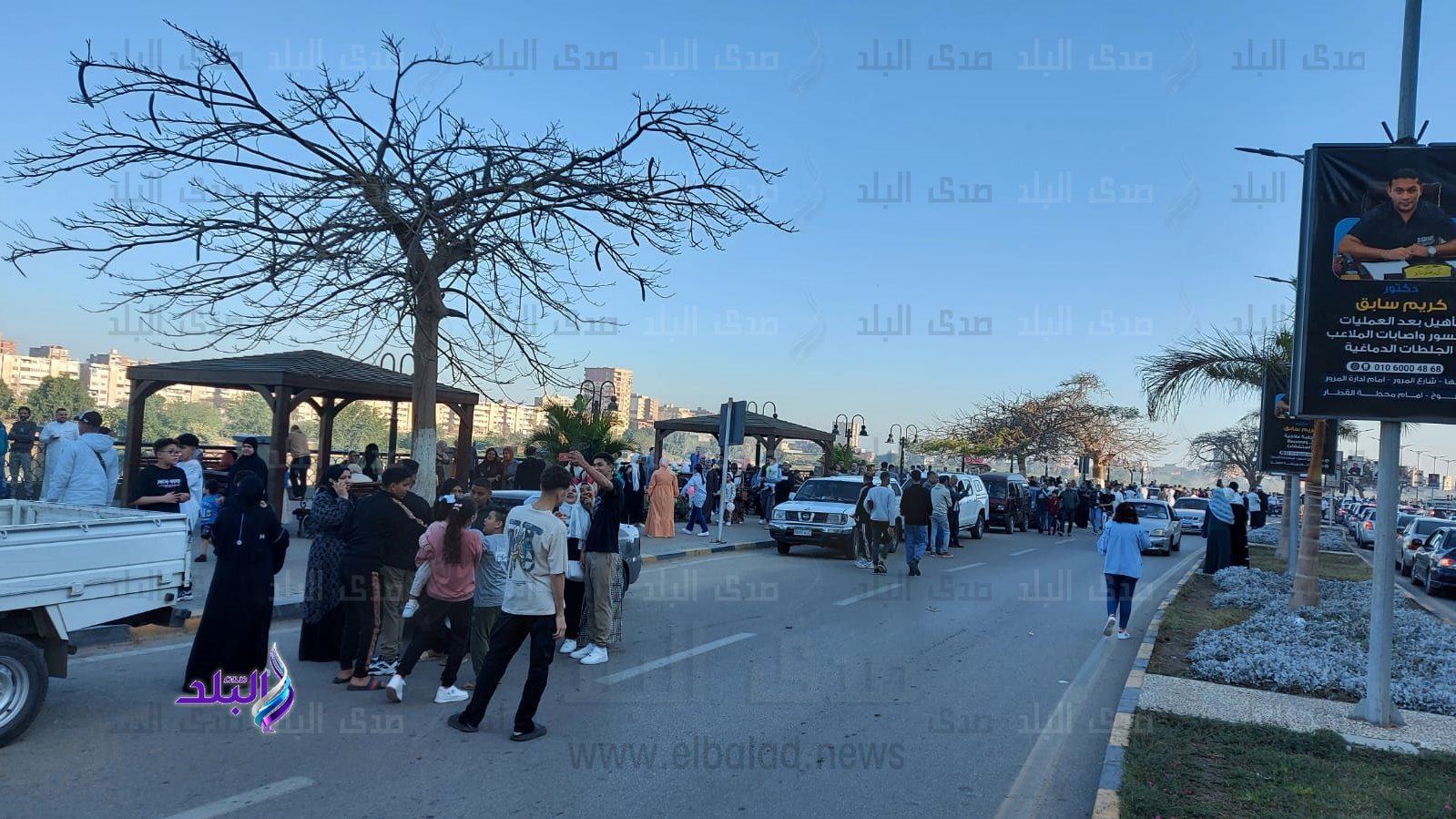 كورنيش بنها في العيد 