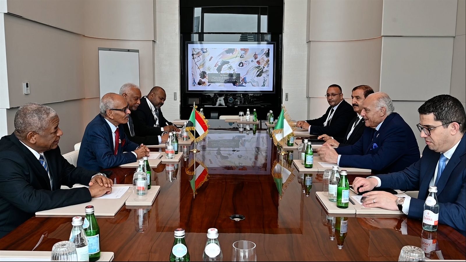 وزيرالخارجية الجزائري مع نظرائه من لبنان والسودان وموريتانيا