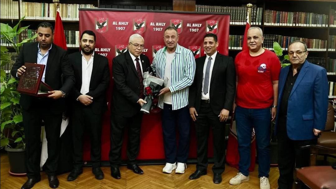 نادي النصر يزور مقر الأهلي للتهنئة بدوري أبطال افريقيا