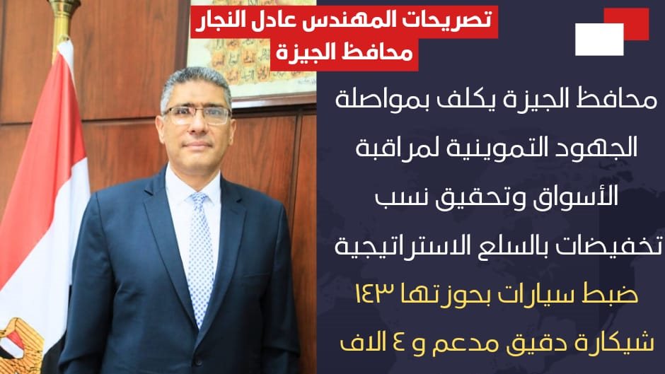 مهندس عادل النجار محافظ الجيزة