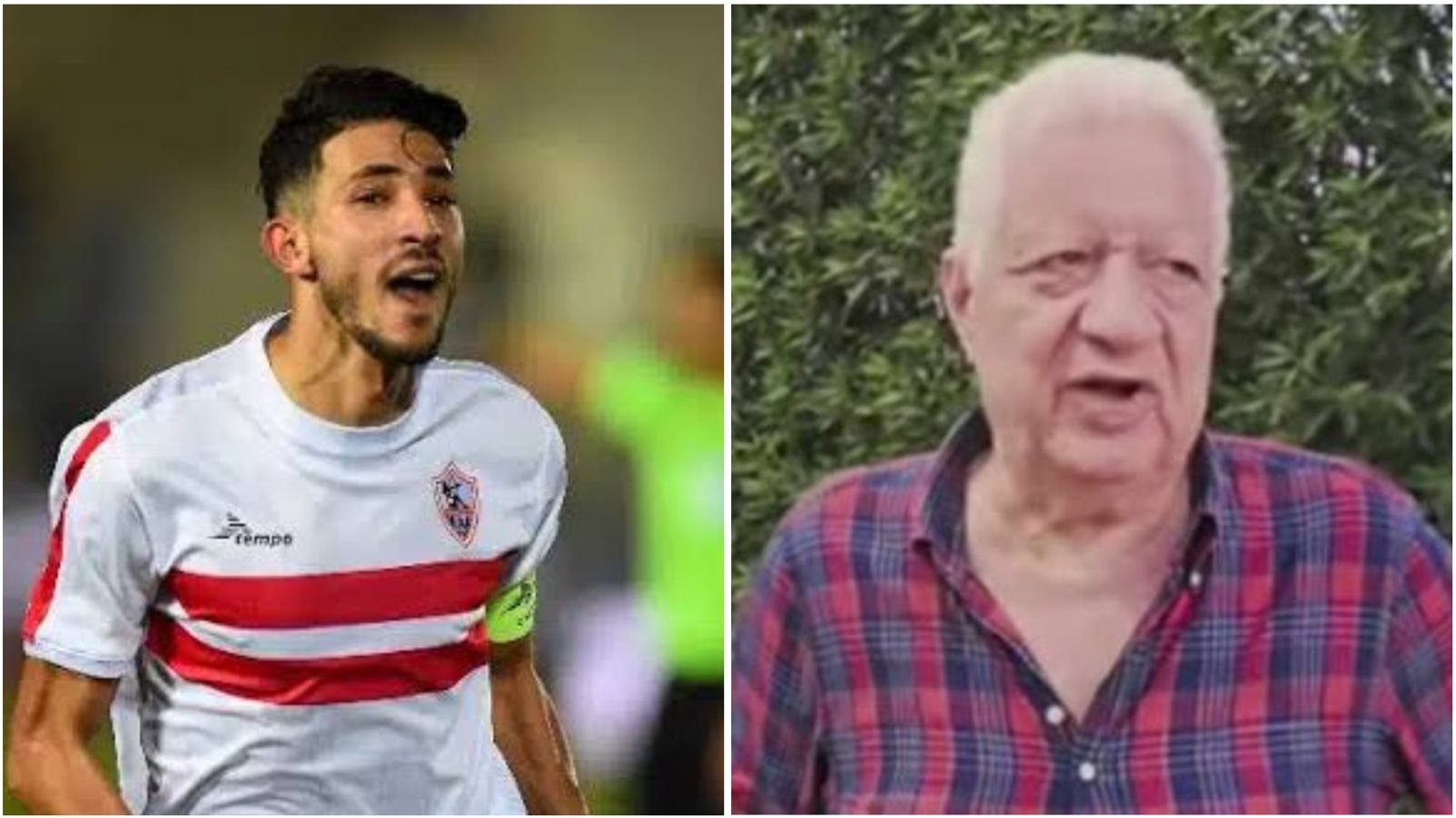 زيارة مرتضي منصور للاعب أحمد فتوح