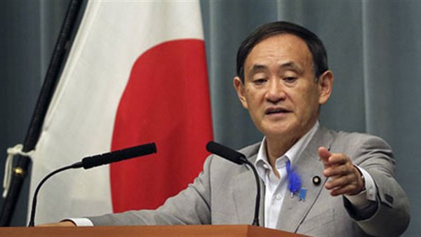  وزير شؤون مجلس الوزراء الياباني يوشيهيديه سوجا