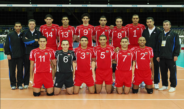 صورة جماعية لمنتخب الكرة الطائرة صورة جماعية لمنتخب الكرة الطائرة