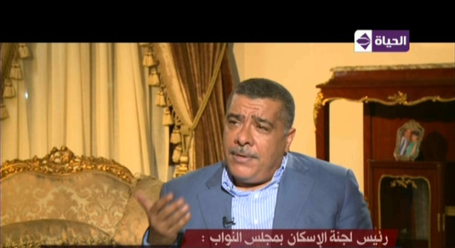 معتز محمد محمود رئيس لجنة الاسكان بمجلس النواب