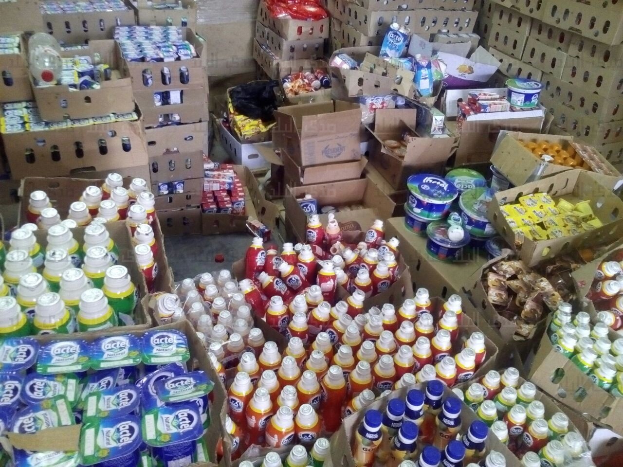 اعدام كميات كبيرة من الاغذيه الغير صالحه