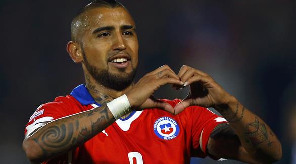  أرتورو فيدال نجم منتخب تشيلي