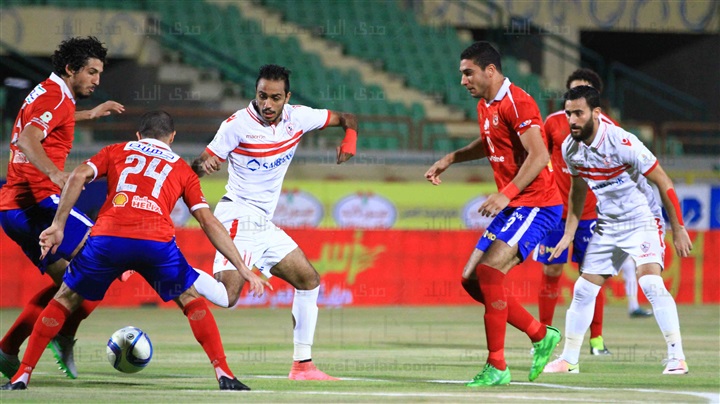 باسم مرسى خلال مباراة الأهلى