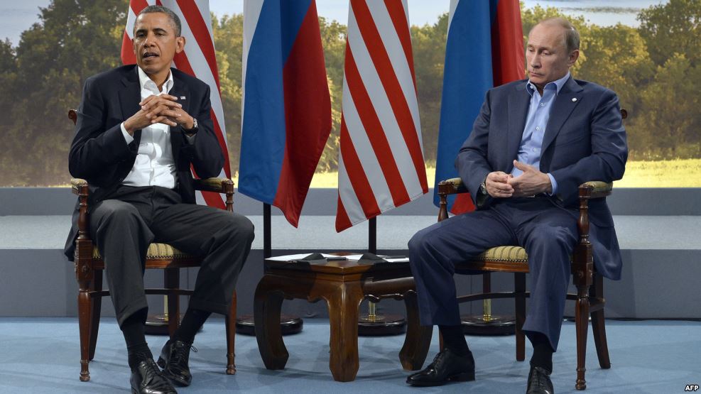 باراك أوباما وفلاديمير بوتين