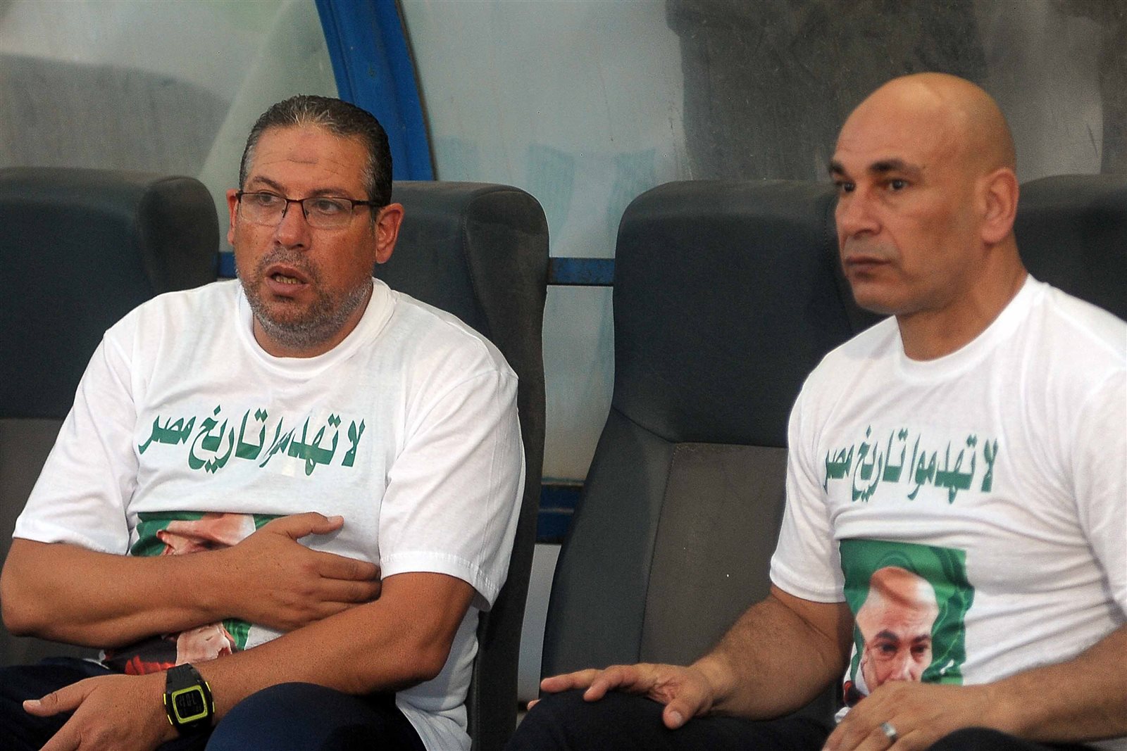 ولاعبو المصرى و"القيصر" يؤازرون العميد ولاعبو المصرى و"القيصر" يؤازرون العميد