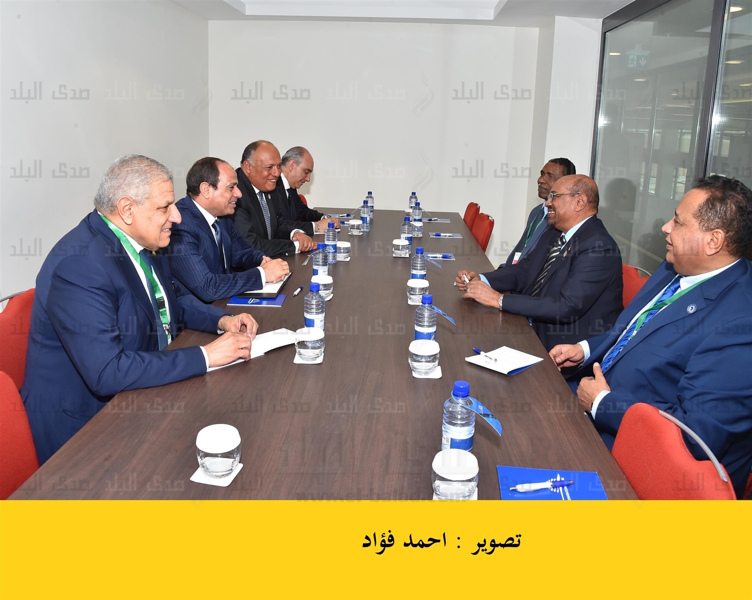 السيسي والبشير يبحثان زيادة التبادل التجاري في كيجالي