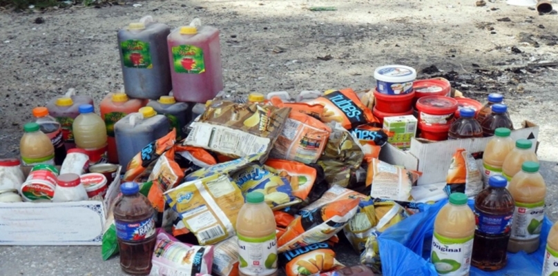 عبوة عصير مجهولة