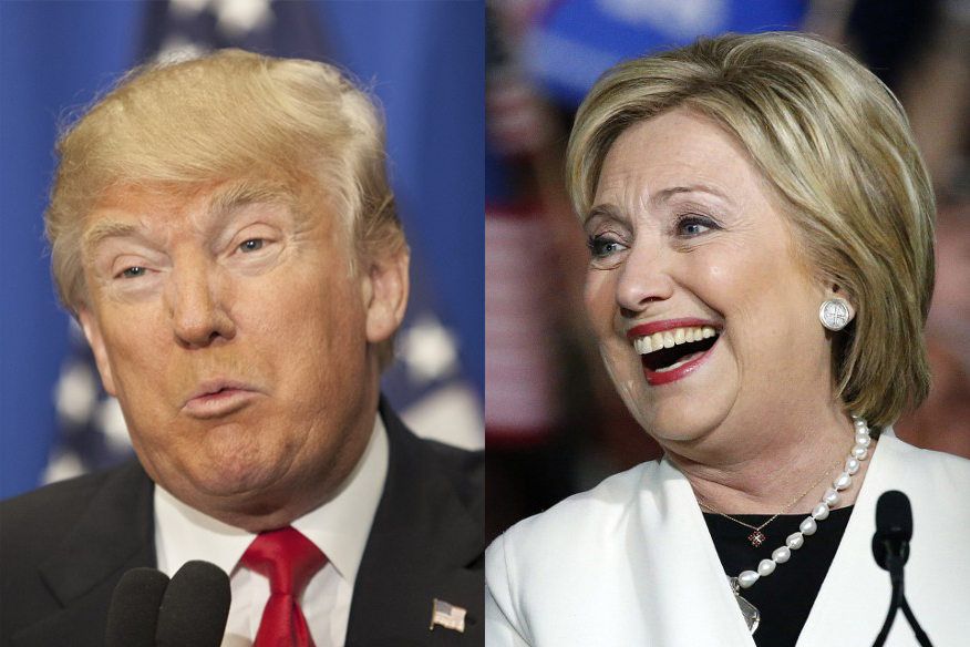 ترامب وكلينتون