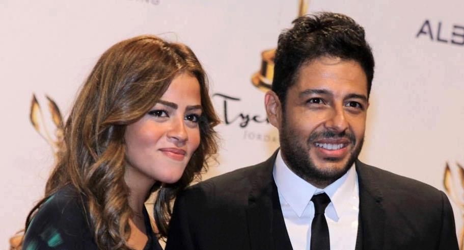 مي كساب تهنئ حماقي بعودته لزوجته