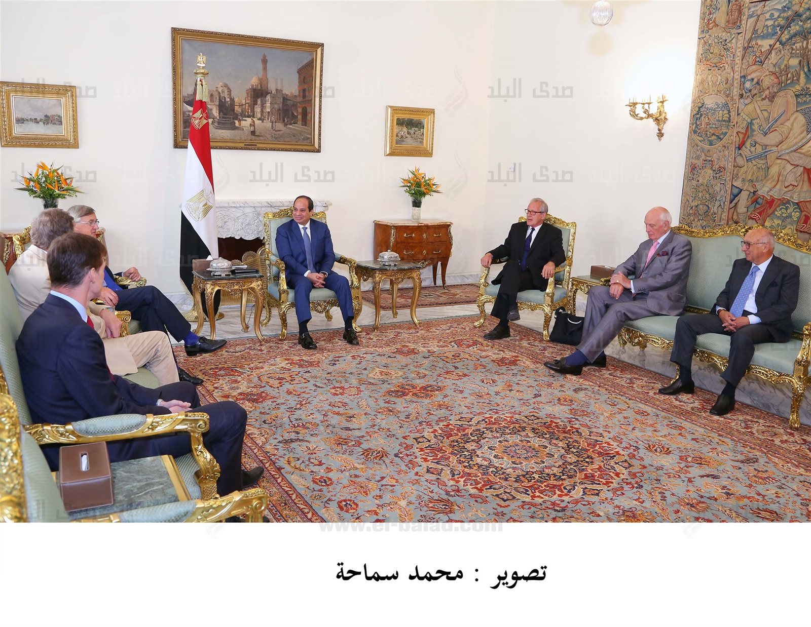 السيسي ووفد العموم البريطاني