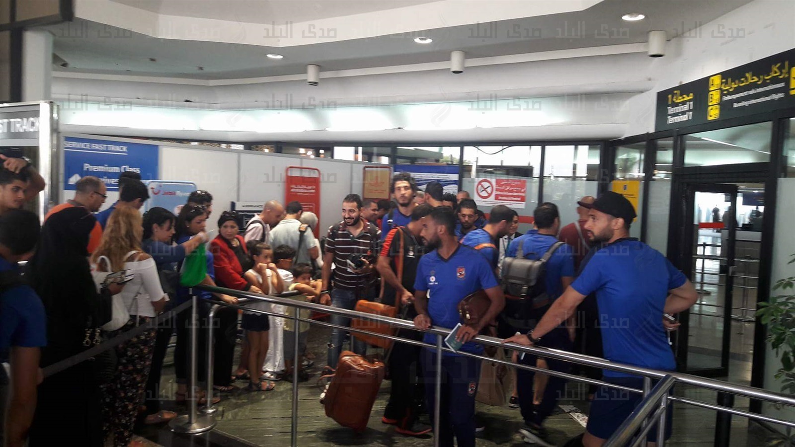 بعثة الأهلى تصل مطار المغرب بعثة الأهلى تصل مطار المغرب