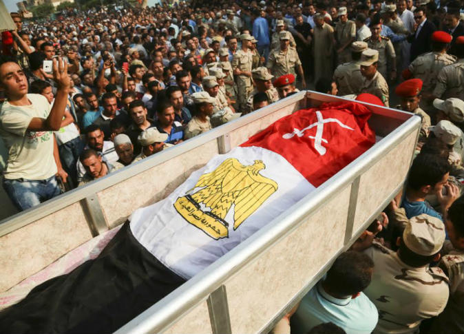 جثمان شهيد الواجب بسيناء