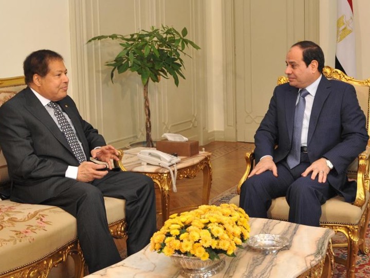 لقاء يجمع بين الرئيس والعالم الراحل