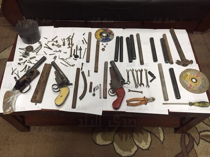 صورة الأسلحة المضبوطة