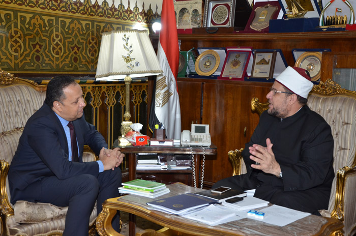 وزير الأوقاف وسفير مصر بألبانيا