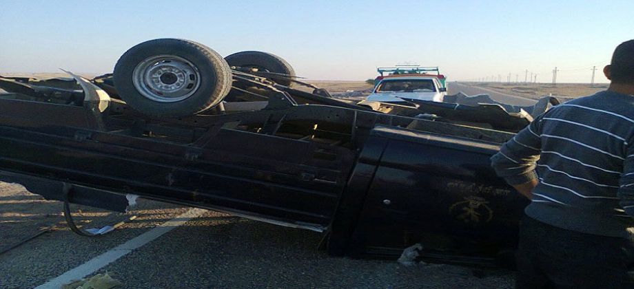انقلاب سيارة شرطة انقلاب سيارة شرطة