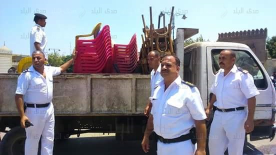 حملة لرفع اشغالات المحلات