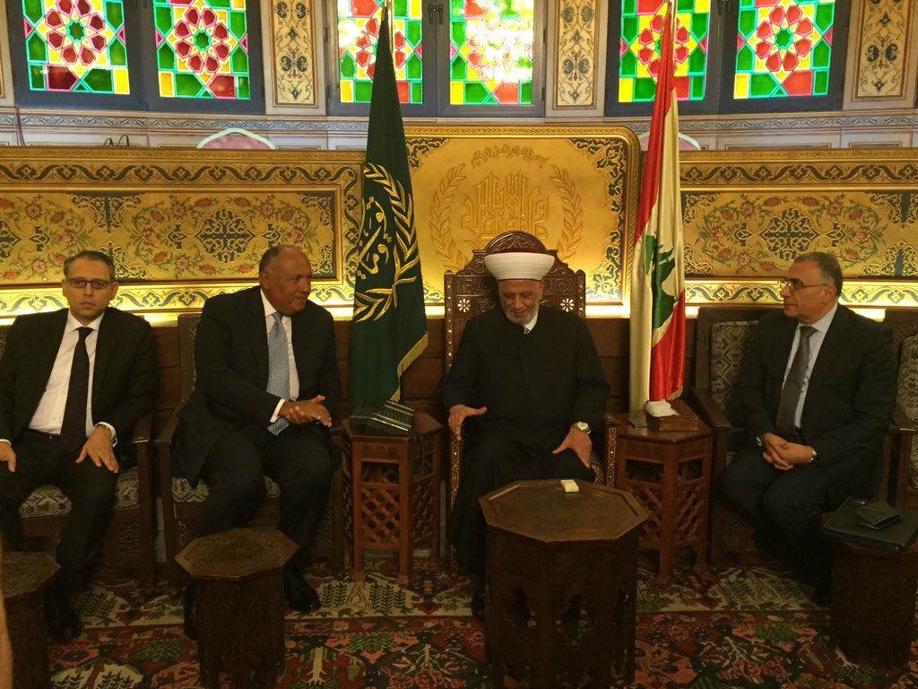 شكري وسماحة مفتي لبنان