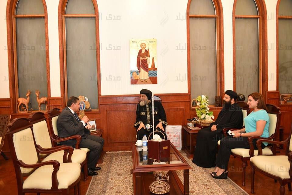 البابا تواضروس يستقبل سفير مصر الجديد بالنمسا