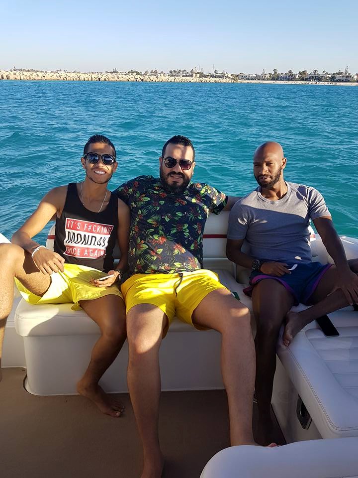 شيكابالا يظهر فى مارينا برفقة شريف منير