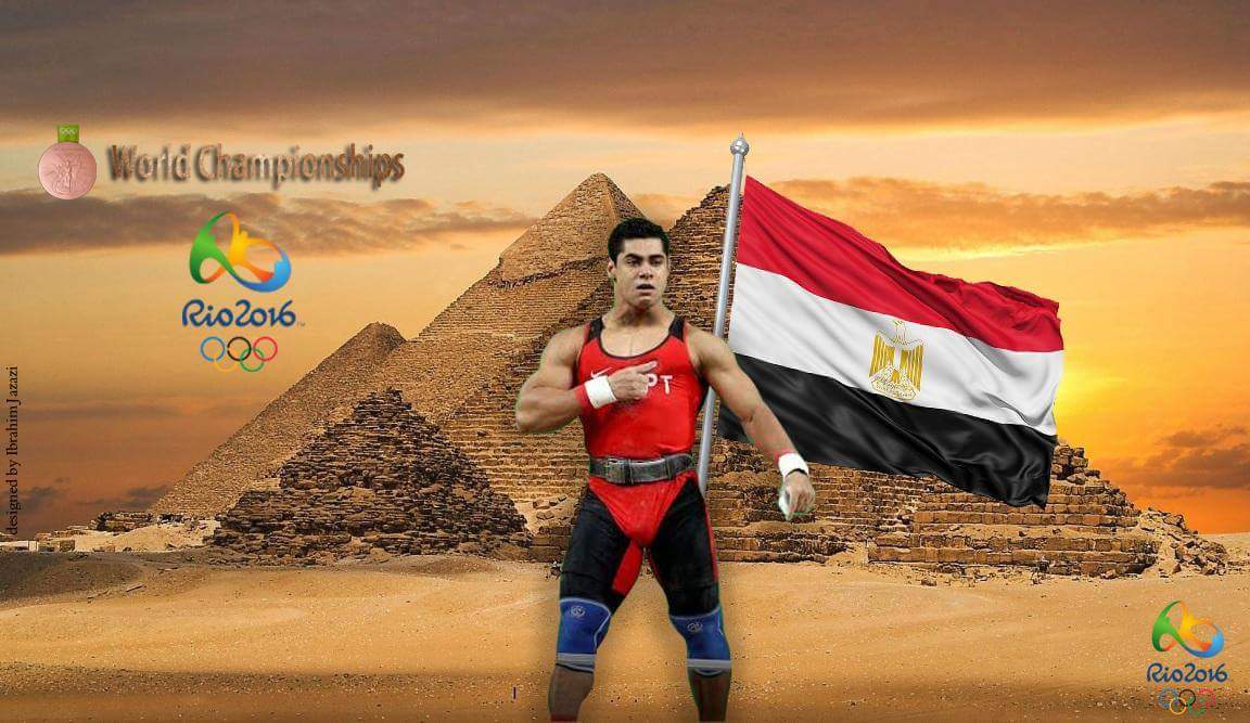 البطل المصرى محمد إيهاب الحاصل على الميدالية البرونزية البطل المصرى محمد إيهاب الحاصل على الميدالية البرونزية