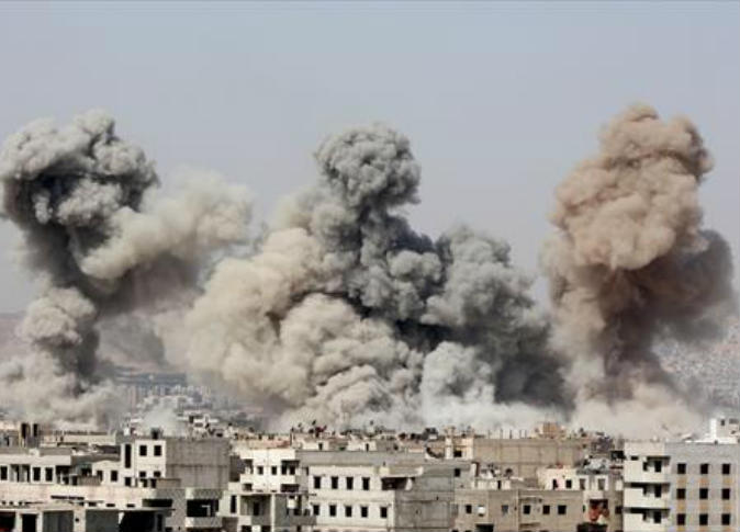 دخان يتصاعد في شمال سوريا 