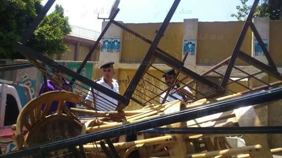 حملة لرفع الاشغالات بالسيدة عائشة