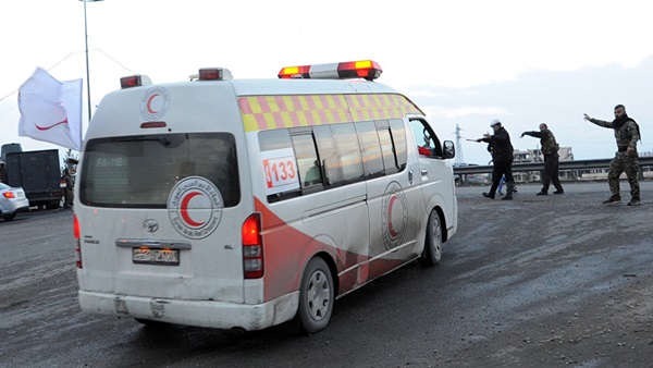 حافلات وسيارات الهلال الأحمر السوري