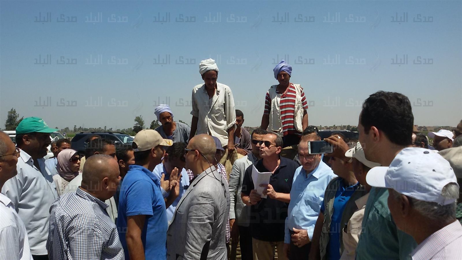 المهندس شريف محمد حبيب محافظ بني سويف والدكتور عصام فايد وزي