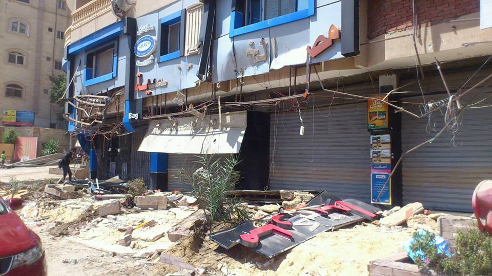 حملة كبيرة على المحال المخالفة بحدائق الاهرام 