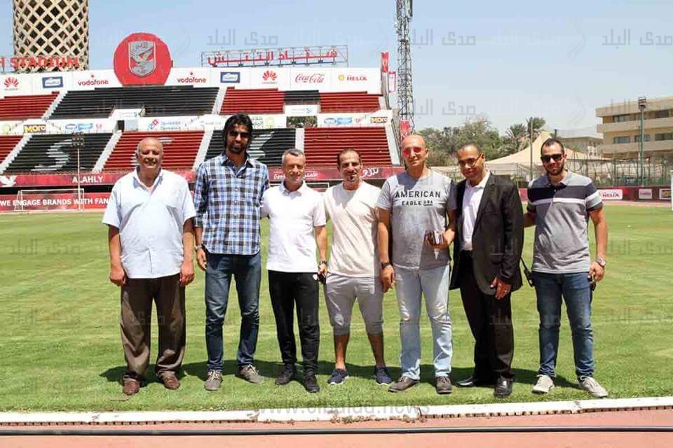 وفد اهلى دبى يتفقد ملعب التتش 