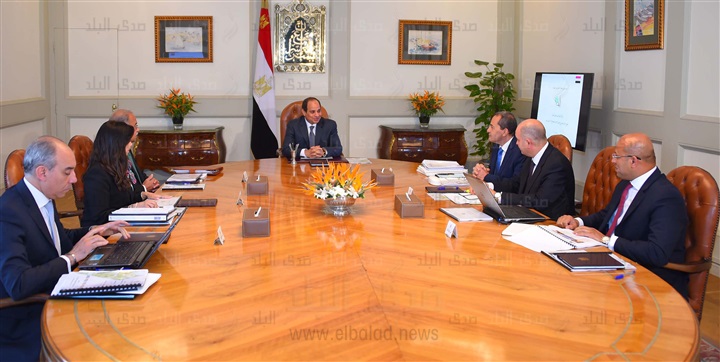 جانب من لقاء الرئيس عبد الفتاح السيسي