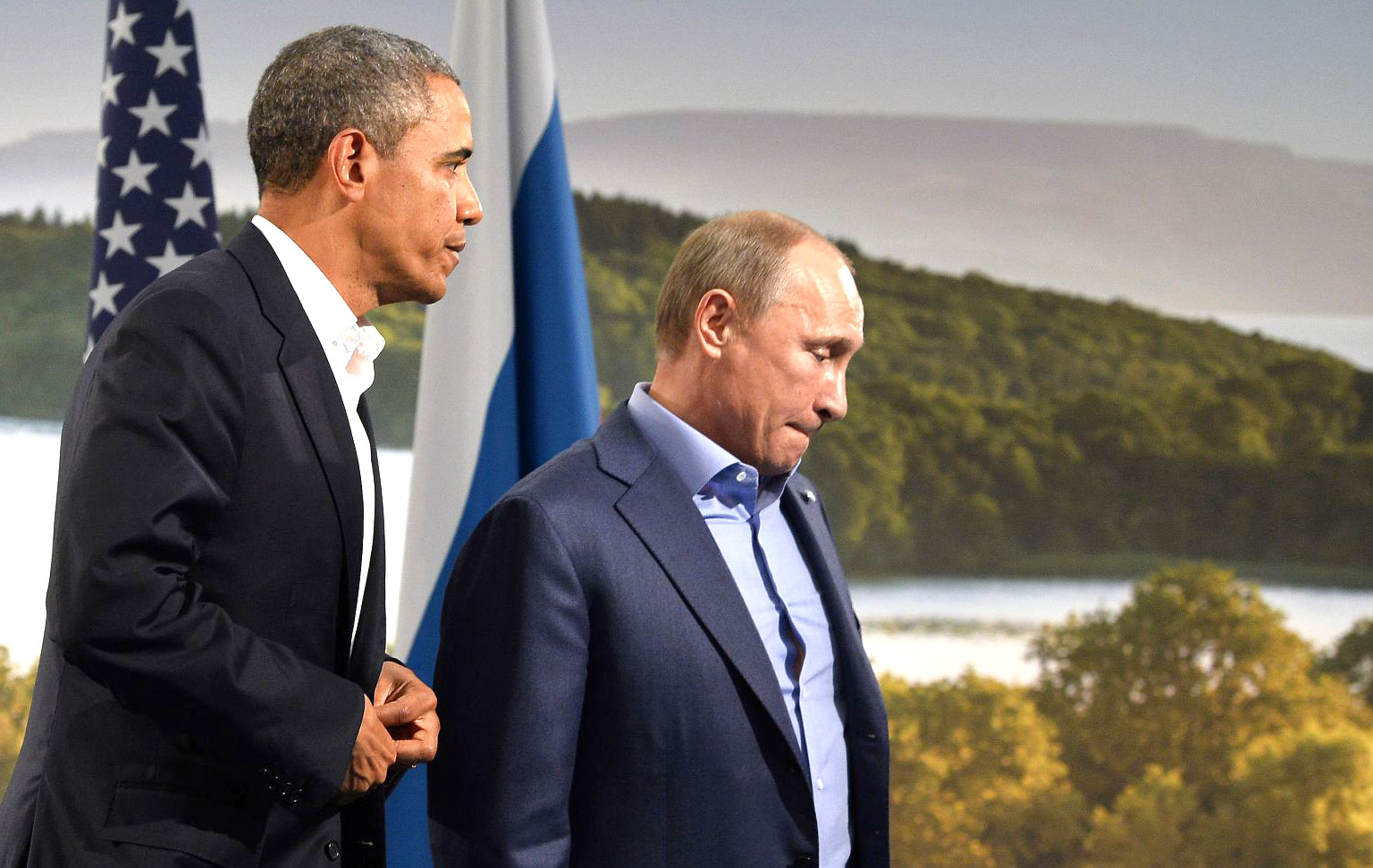 بوتين وأوباما 