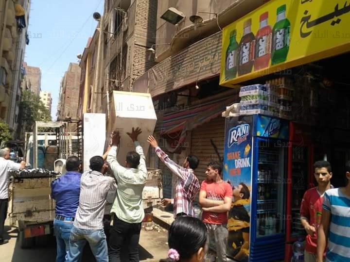 حملة لإزالة الإشغالات بحي العمرانية حملة لإزالة الإشغالات بحي العمرانية